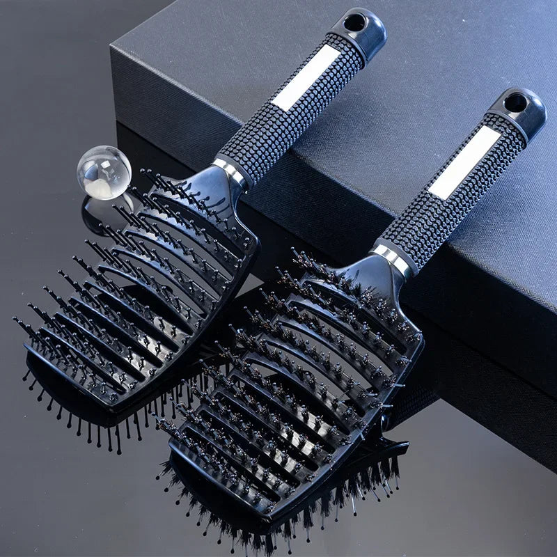 Salon-Style Wet Hairbrush with Scalp Massage