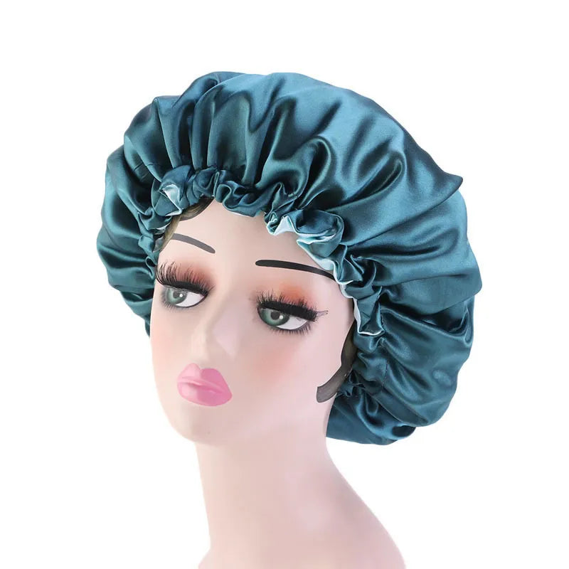 Double-Layer Satin Bonnet