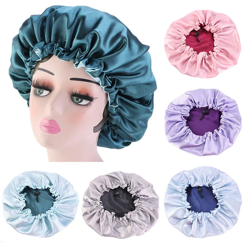 Double-Layer Satin Bonnet