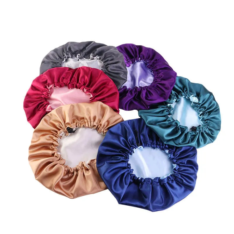 Double-Layer Satin Bonnet